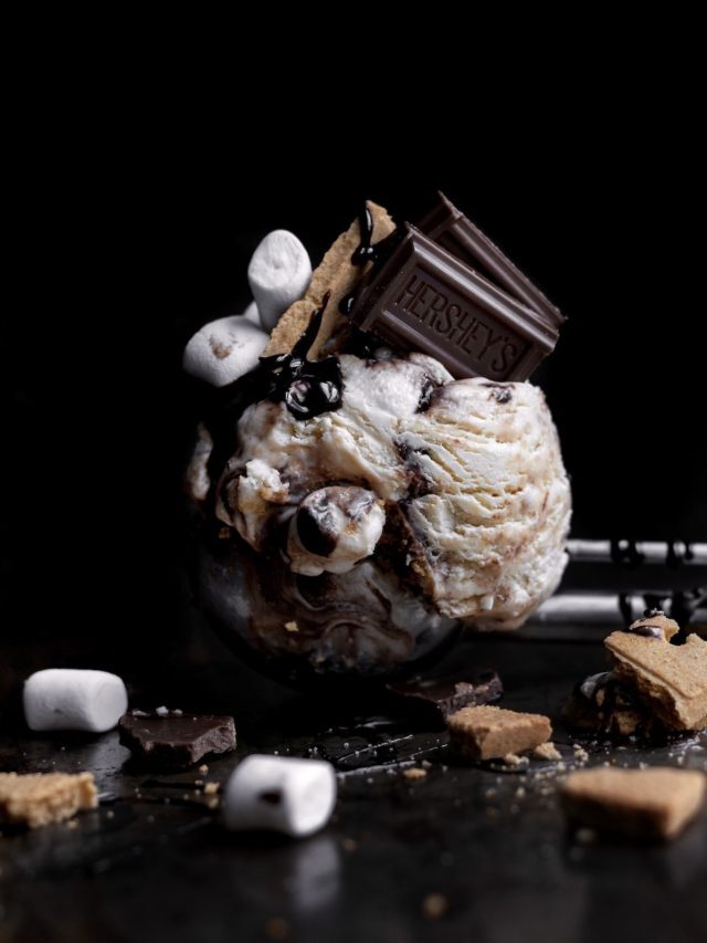 No Churn S'mores Ice Cream