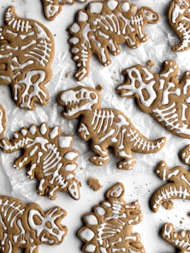 Dinosaur Gingerbread Cookies
