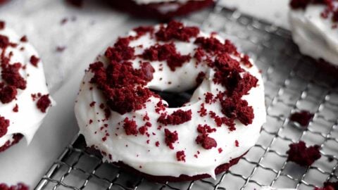 Red Velvet Baked Donuts Recipe ~ Barley & Sage