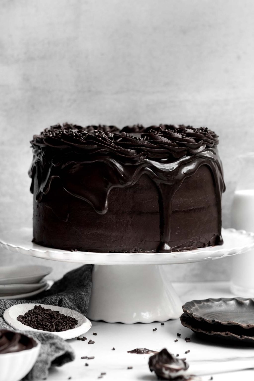 Triple Chocolate Layer Cake - Lane & Grey Fare