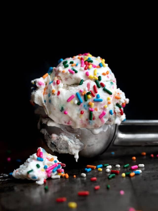 Rainbow Sprinkles Ice Cream