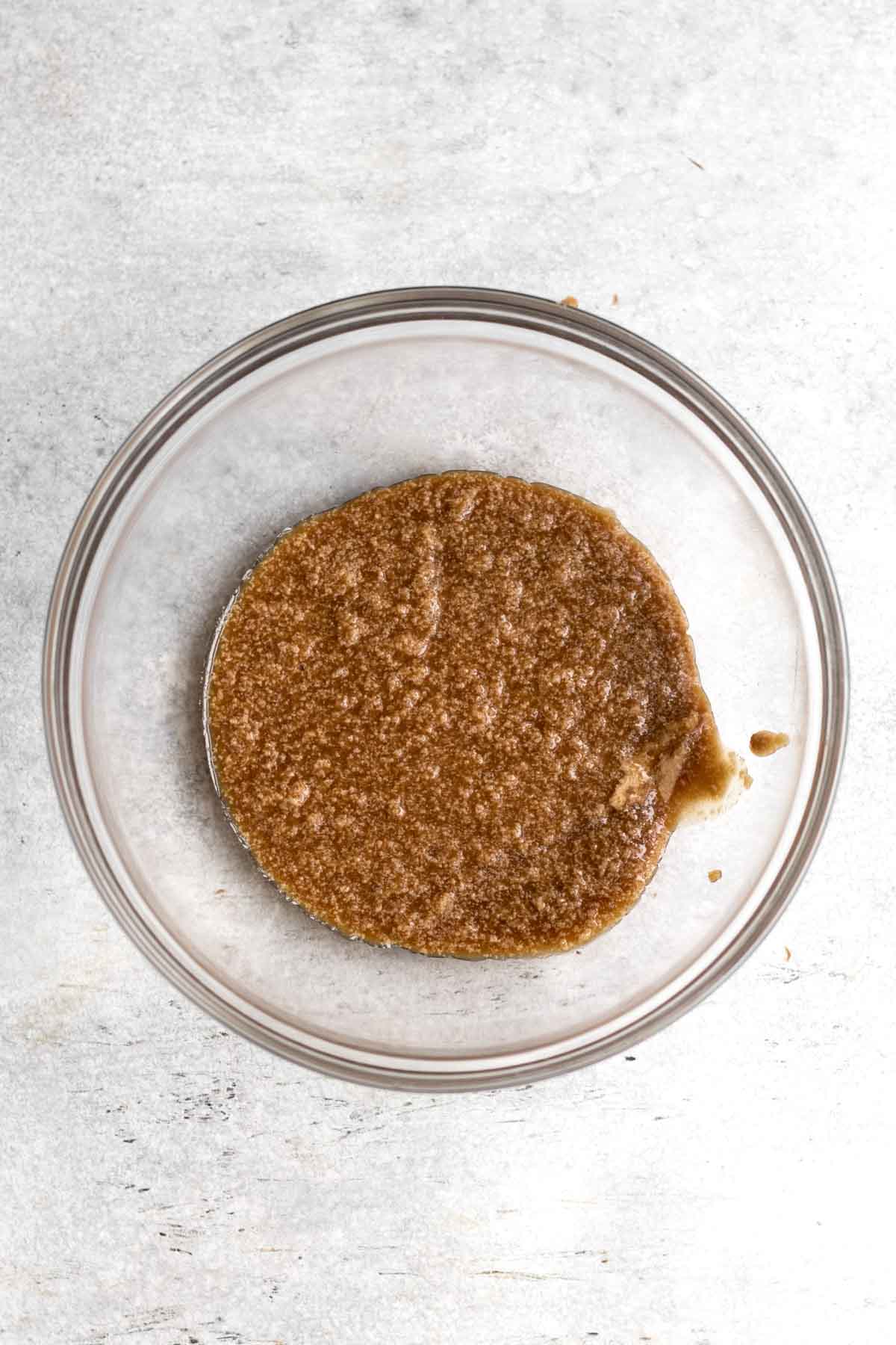 Brown sugar mixed with butter.
