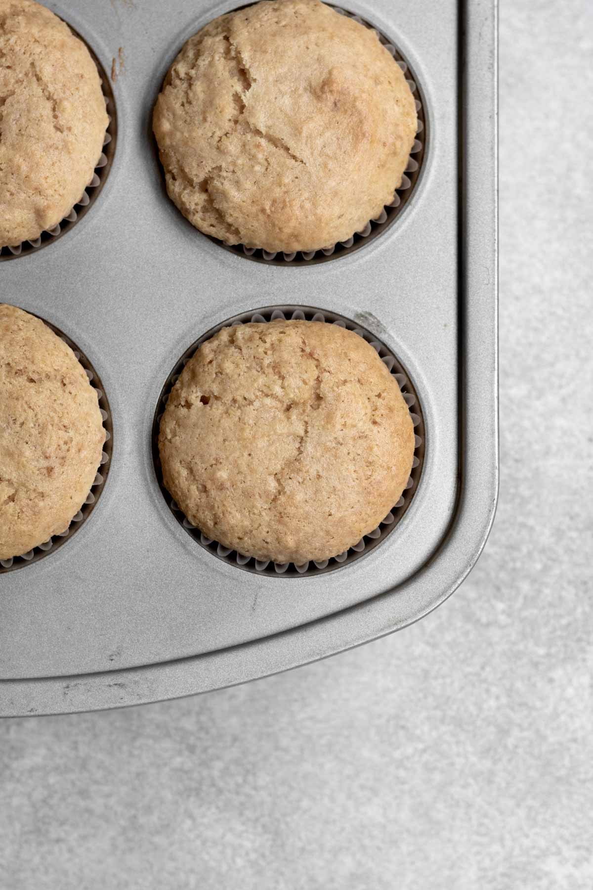 Fresh cupcake bottoms from the oven.