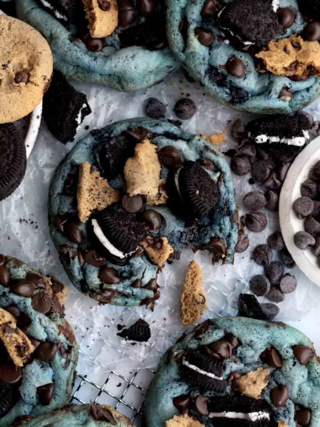 Blue Cookie Monster Cookies Lane & Grey Fare