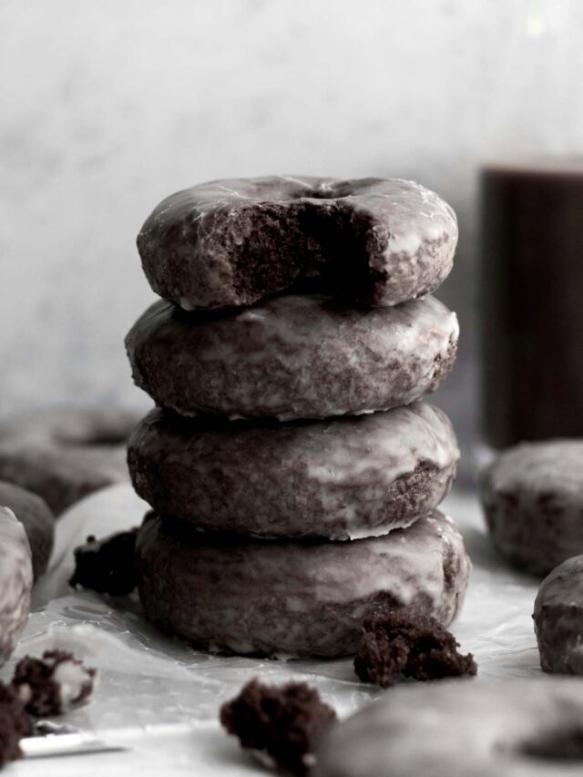 Light & Airy Glazed Chocolate Donuts