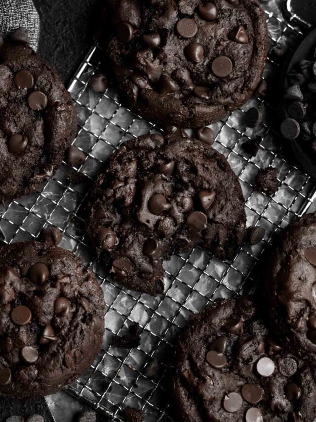 Decadent Dark Chocolate Chip Cookies