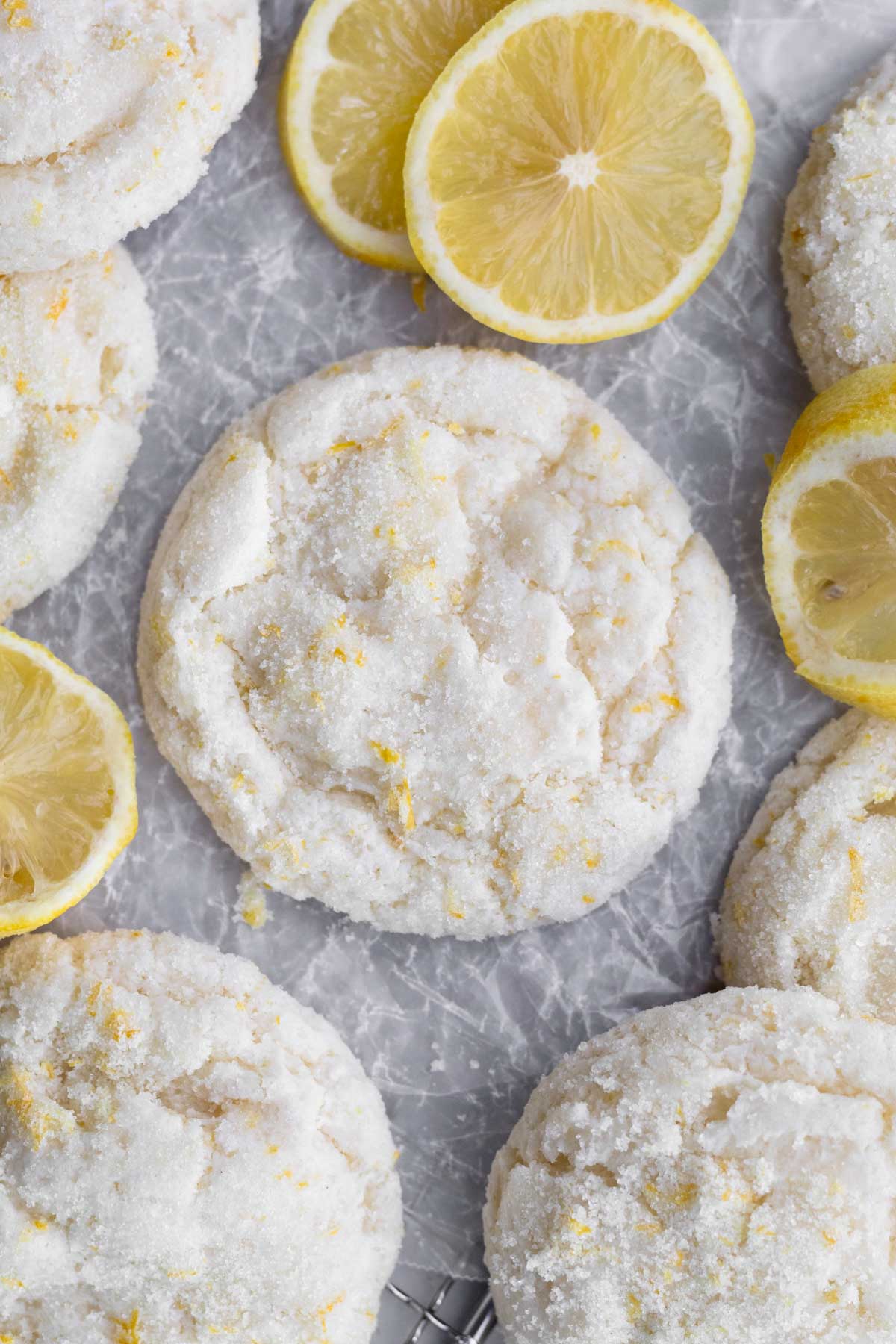 Lemon zest strands embedded into the Lemon Sugar Cookie give a pop of flavor and color.