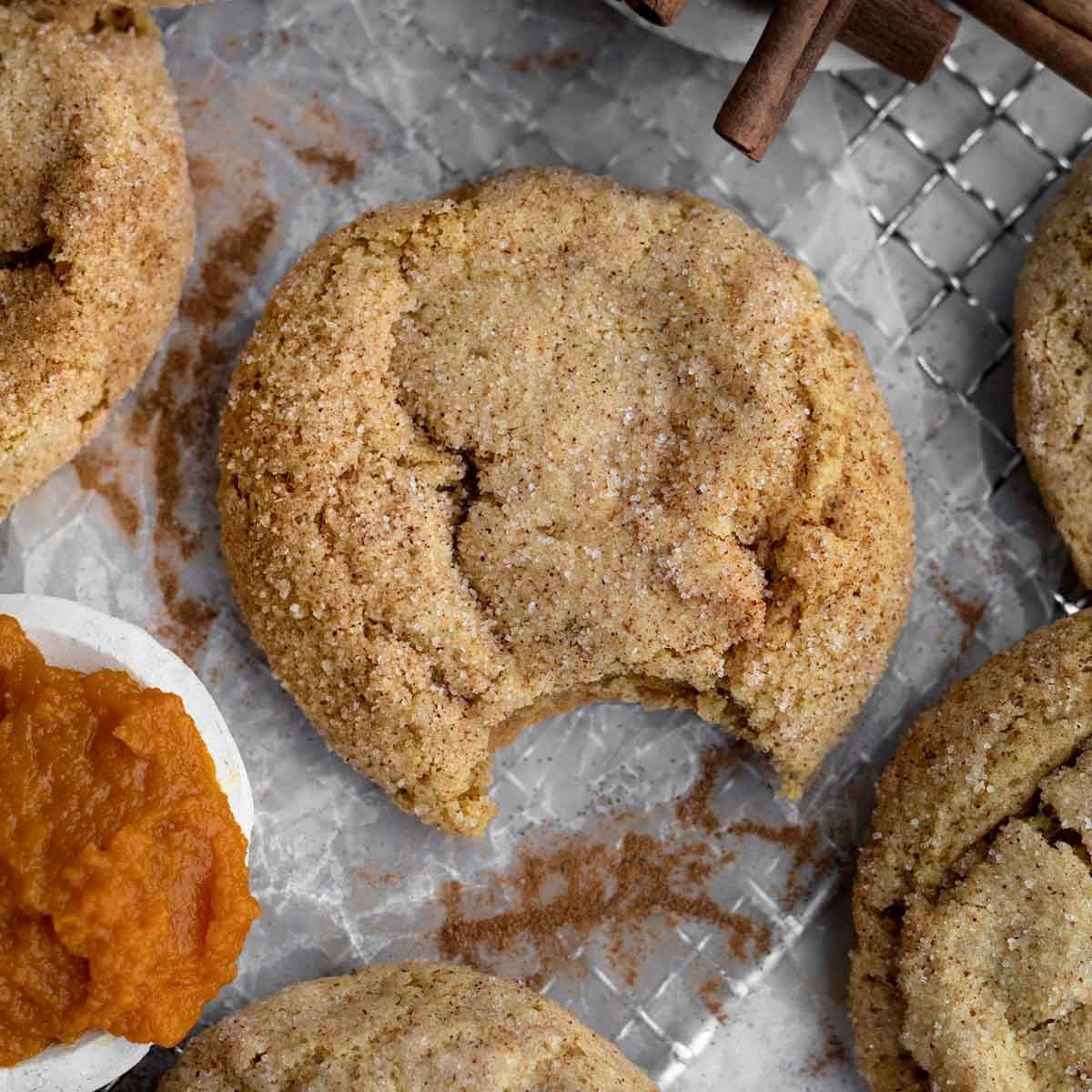 Pumpkin Snickerdoodle Cookies - Lane & Grey Fare