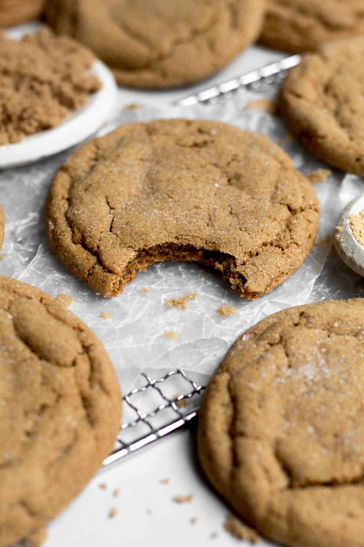A bite through the Ginger Cookie’s crisp exterior and into the soft warm spiced center.