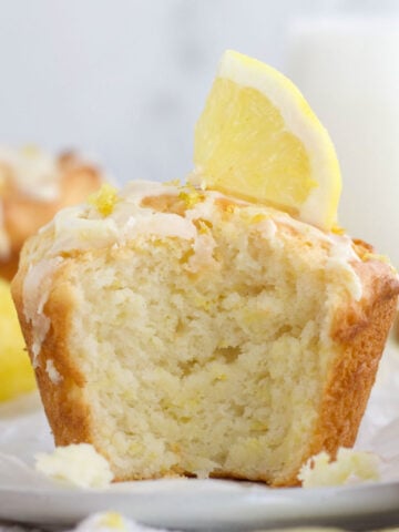 A bite into the Lemon Muffin reveals the light, soft and zesty interior.