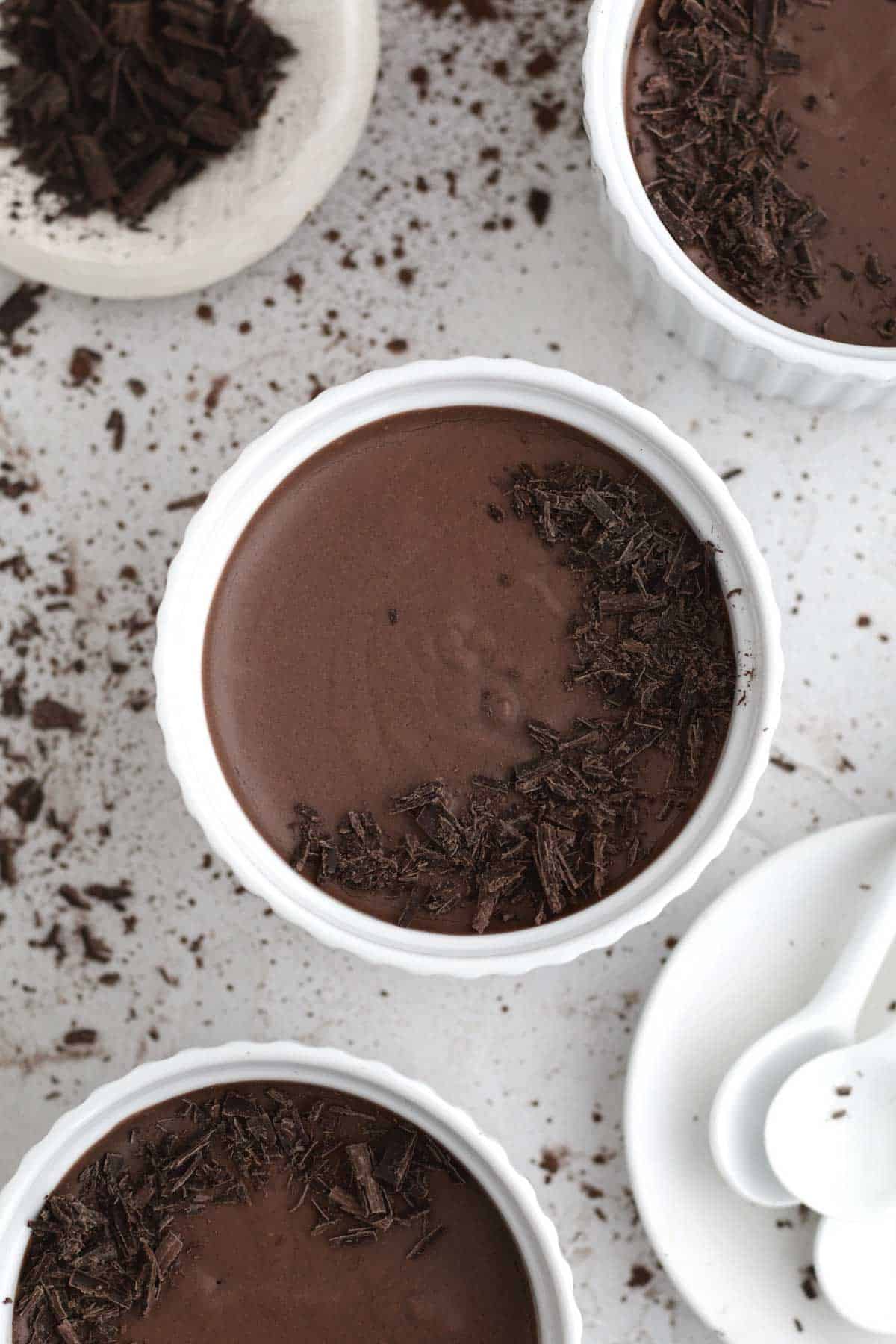 Silky smooth and decadent Easy Chocolate Mousse ready to be enjoyed.