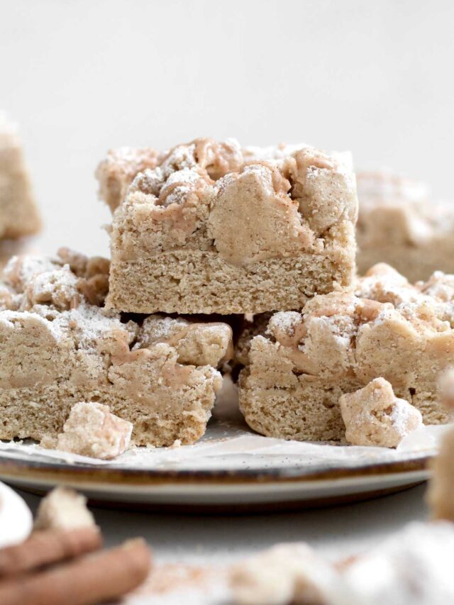 Glazed Applesauce Crumb Cake