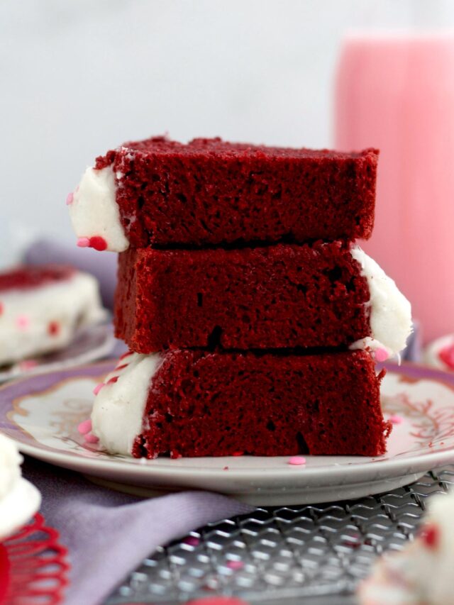 Red Velvet Loaf Cake with Cream Cheese Frosting