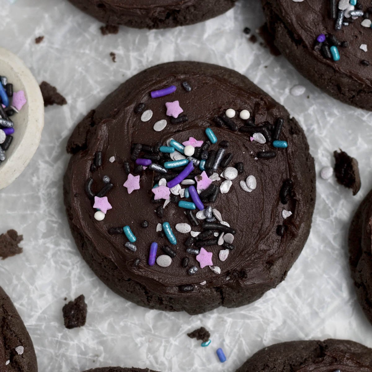 Frosted Chocolate Cookies - Lane & Grey Fare