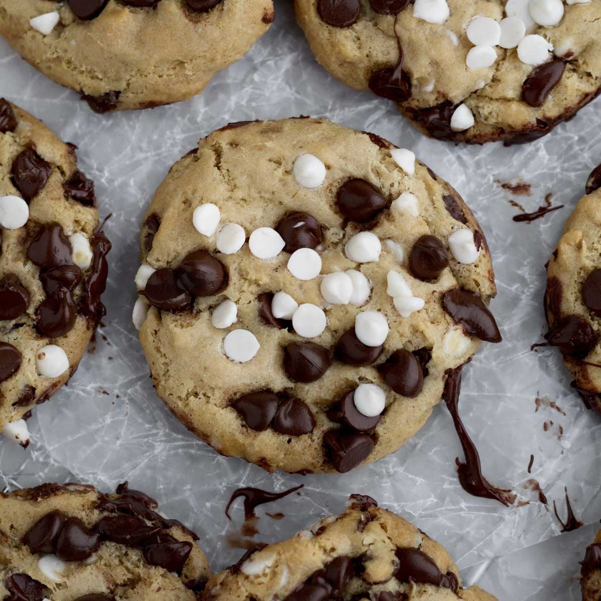 Chocolate Chip and White Chocolate Chip Cookies