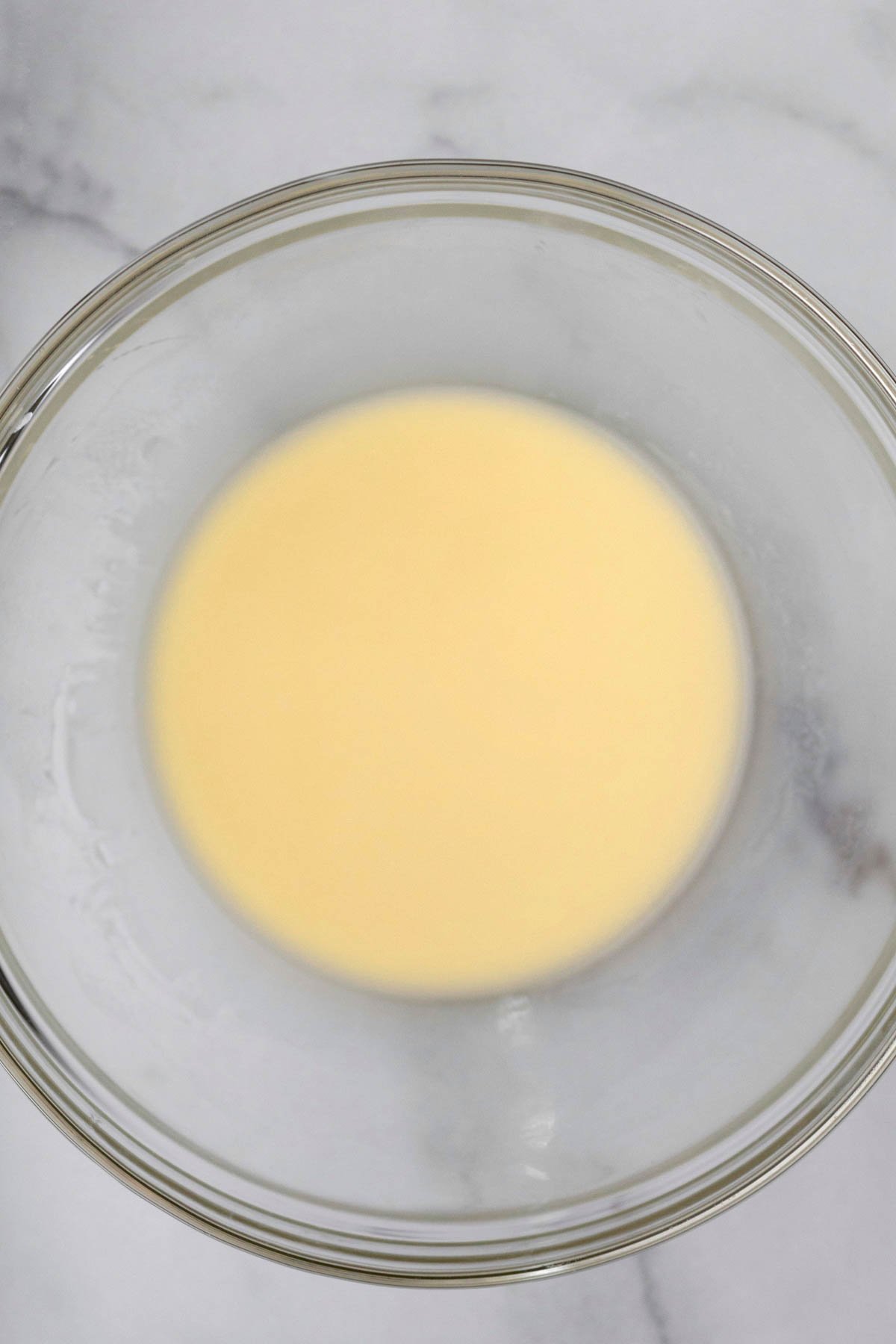 Melted butter in a bowl.