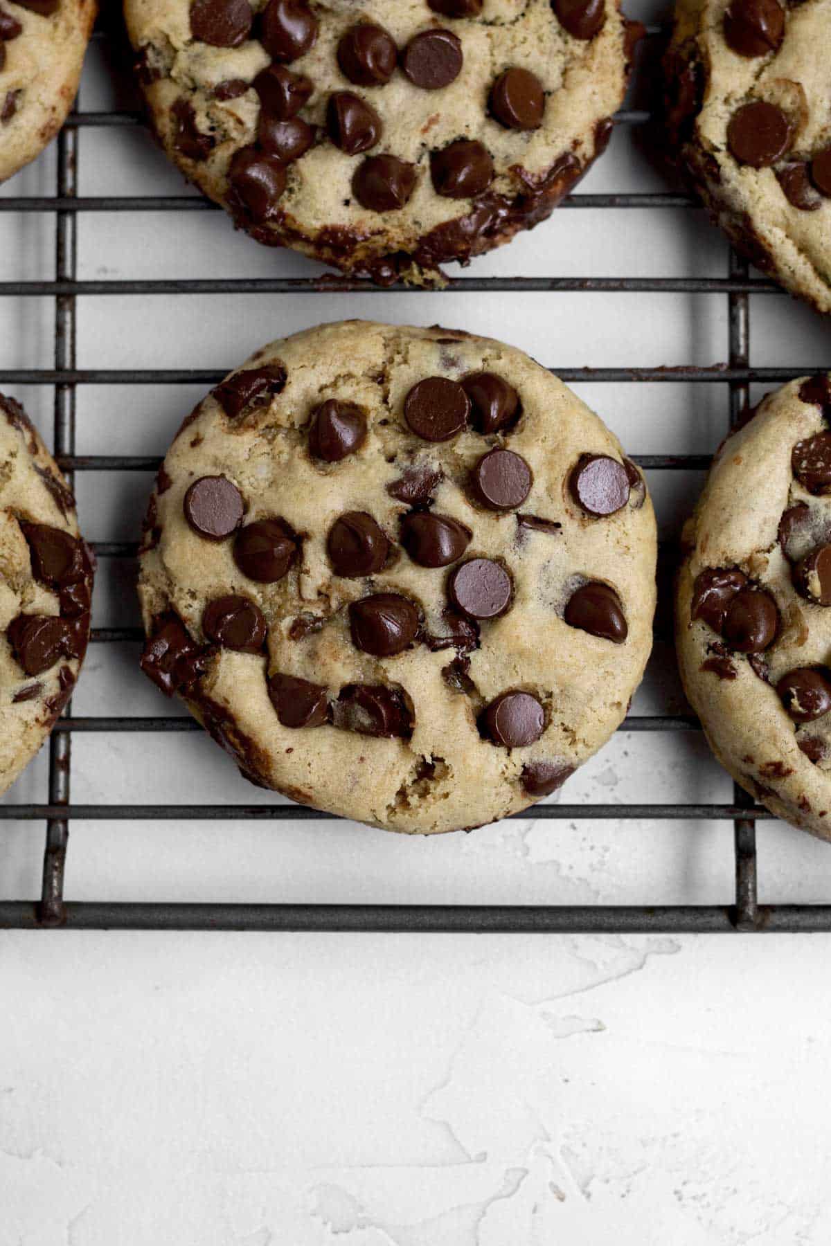 Fresh baked and warm Chocolate Filled Cookies.