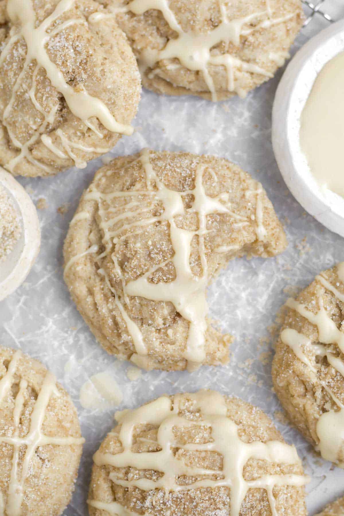 Brown Sugar Maple Cookies temp you with a missing bite.