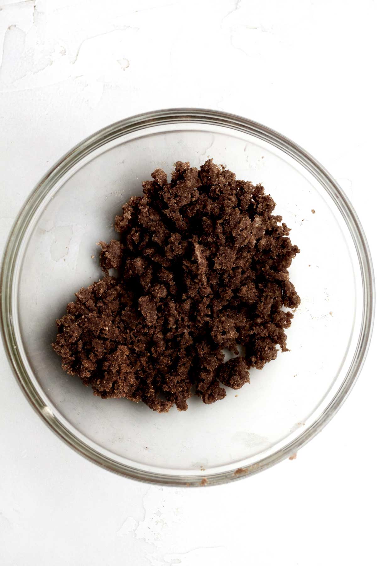 Filling made with butter, cinnamon, light brown sugar and cocoa powder.