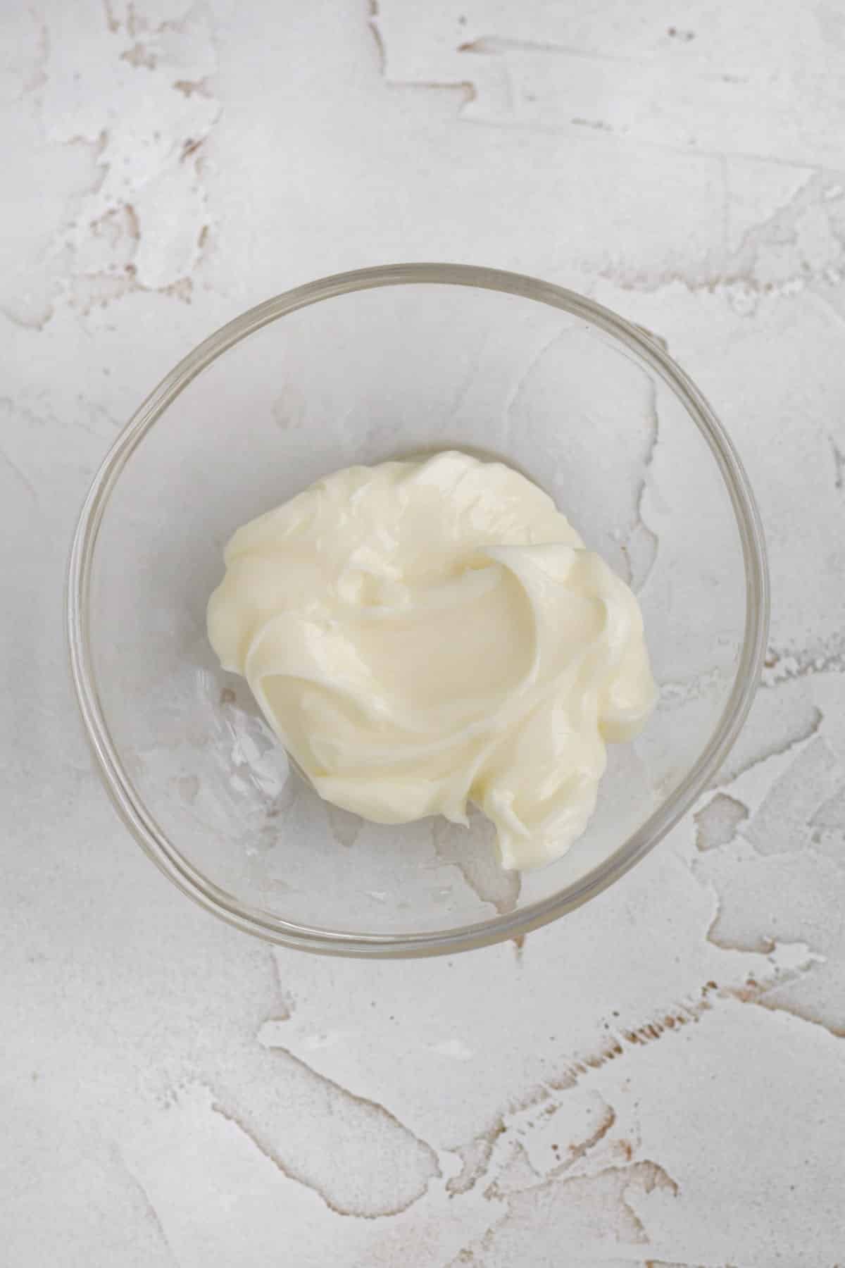 Creamy melted butter.