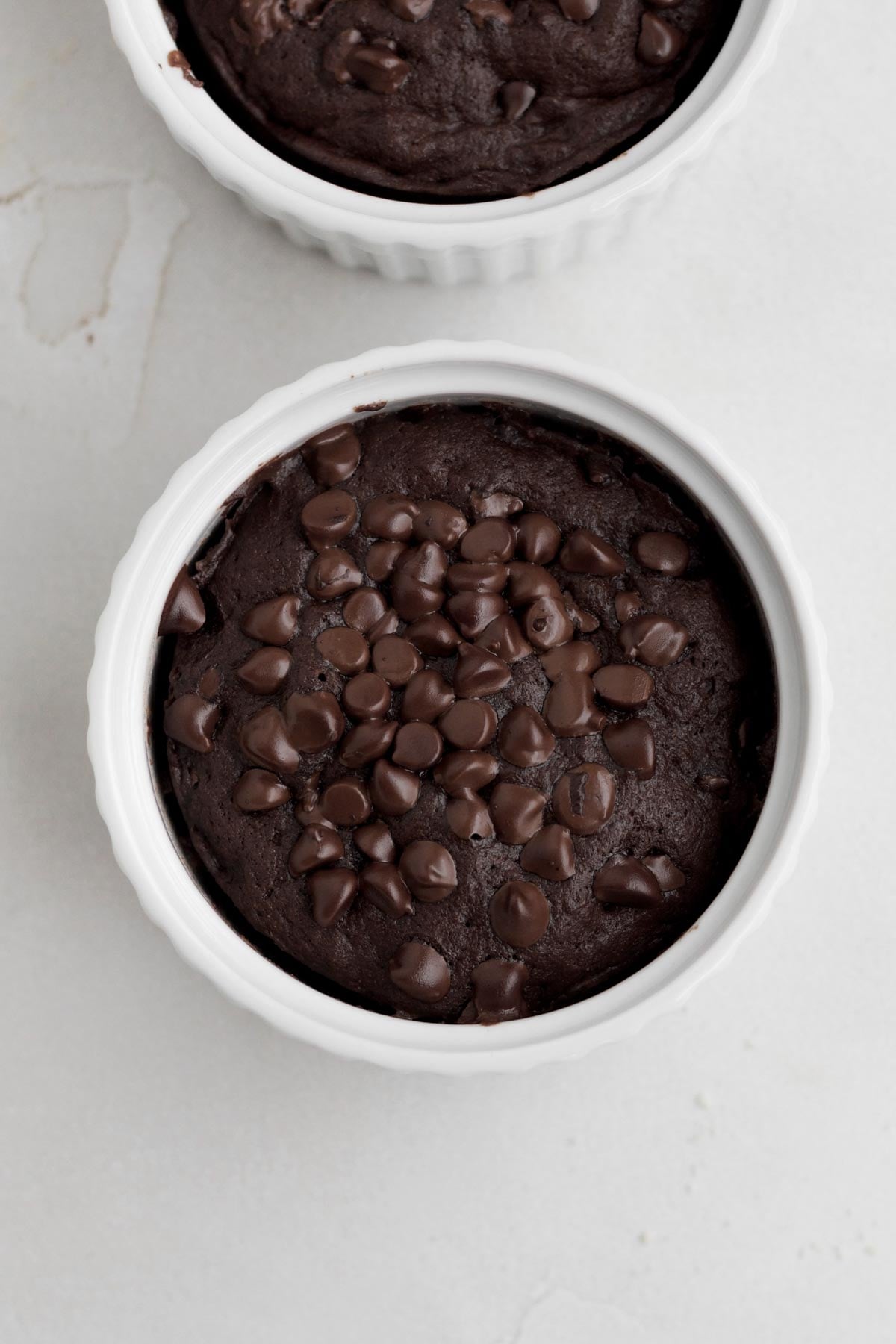 fresh baked easy chocolate mug cakes from the microwave.