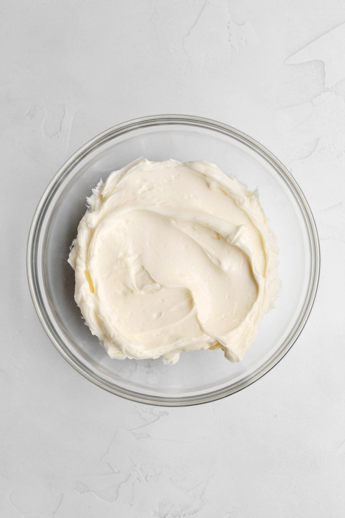 creamy butter mixed in a bowl.